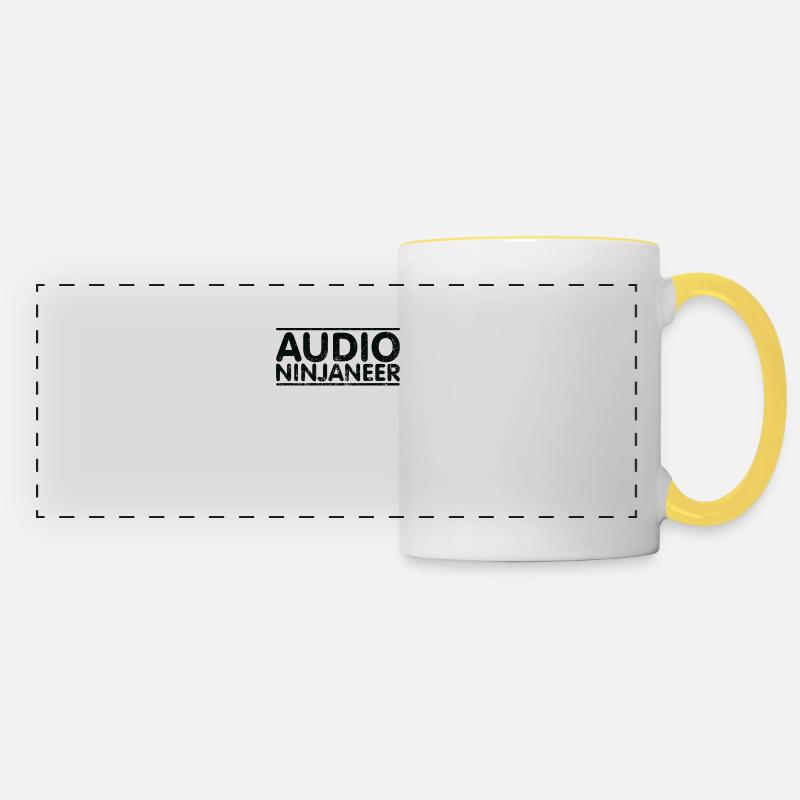 Ninjaneer - Audio Technician - Panoramic Mug - white/yellow