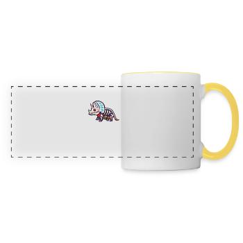 Triceratops - Panoramic Mug - white/yellow - Front