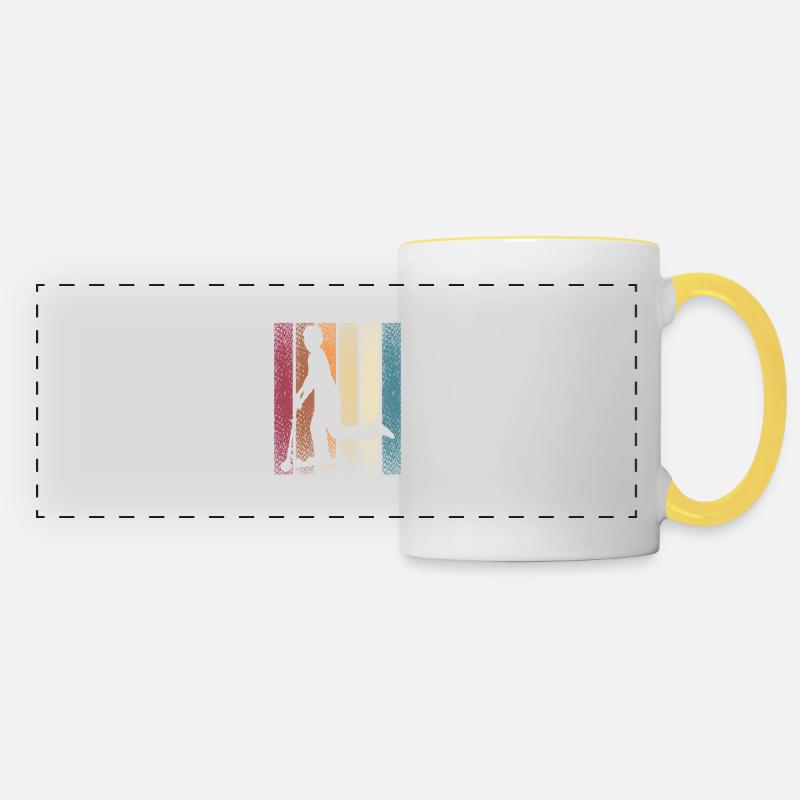 Scooter Stunt Scooter for Kids Retro - Panoramic Mug - white/yellow