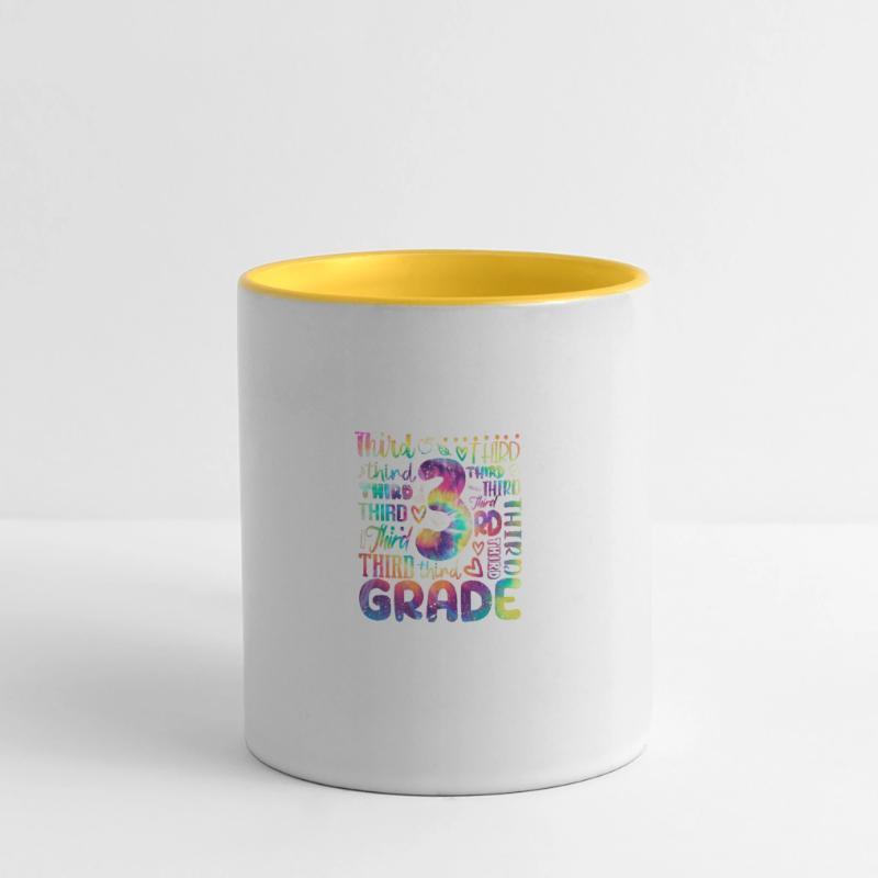 Tie Dye 3rd Class Typography Team Third Class Panoramic Mug