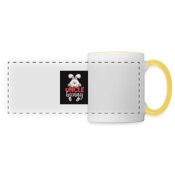 Oncle Lapin - Mug panoramique contrasté et blanc - blanc/jaune - Devant