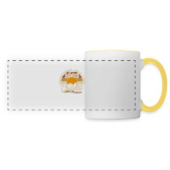 Geburtstagsgeschenk Jahrgang 1983 - Panoramatasse - Weiß/Gelb - Vorne