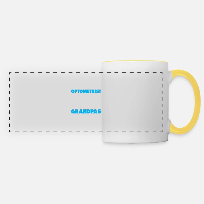 Optiker Geschenk Optometrie - Panoramatasse - Weiß/Gelb