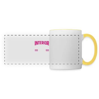 Interior Designer Gift Interior Decoration Designer - Panoramic Mug - white/yellow - Front