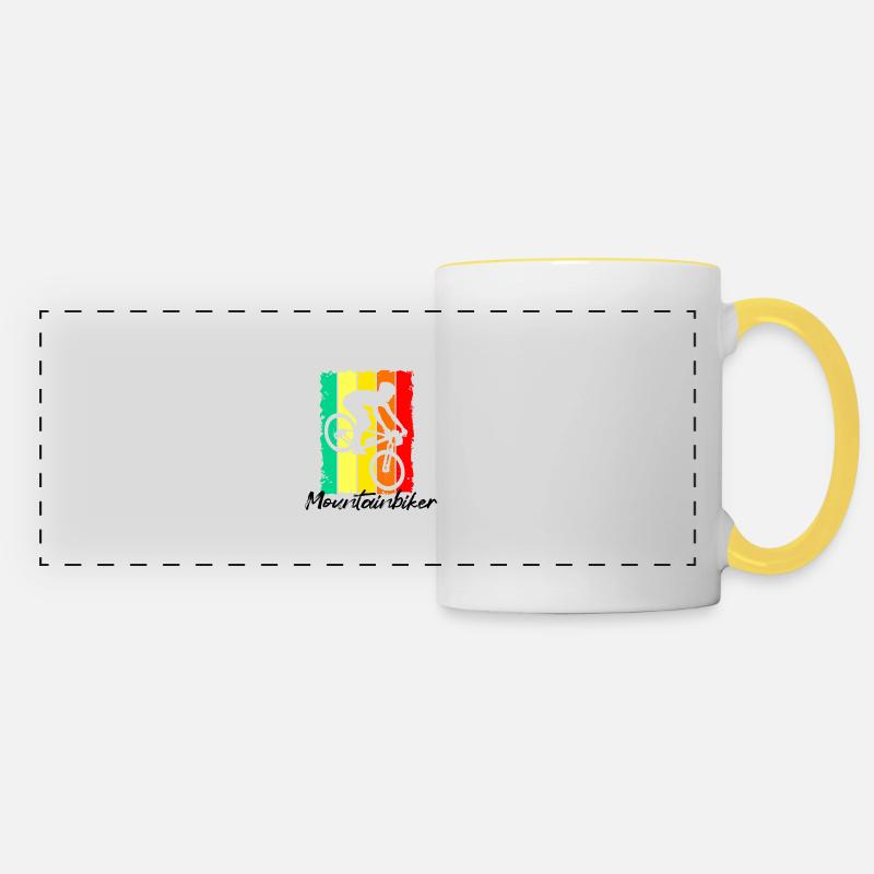 Bicycle - Panoramic Mug - white/yellow