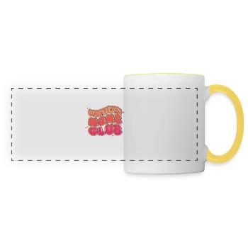 Overstimulated Moms Club - Panoramic Mug - white/yellow - Front