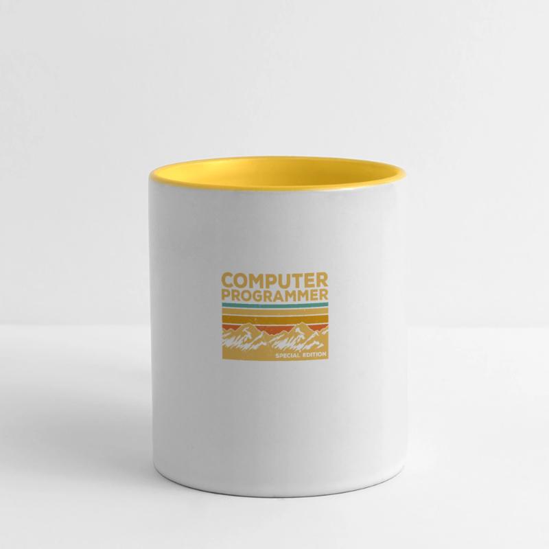 Retro Computer Programmer Special Edition Panoramic Mug