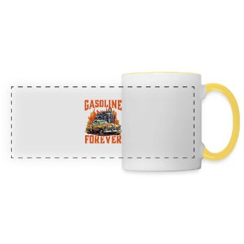 Gasoline Forever 9 - Panoramic Mug - white/yellow - Front