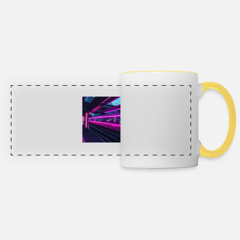 Tokyo Train Station - Panoramic Mug - white/yellow