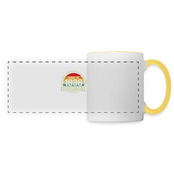 Vintage 1936 Birthday - Panoramic Mug - white/yellow - Front