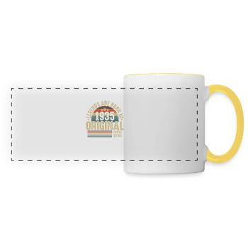 1935 Birthday: Vintage Vintage 89 - Panoramic Mug - white/yellow - Front