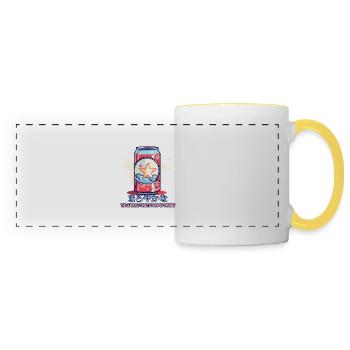 The "Girls Only" Soda Drink Can - Panoramic Mug - white/yellow - Front