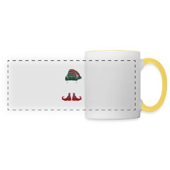 Edward Elf Family Matching Group Christmas Mom - Panoramic Mug - white/yellow - Front
