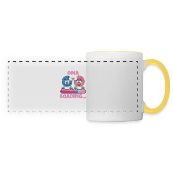 Granny 2024 Granny-to-be 2024 Loading - Panoramic Mug - white/yellow - Front
