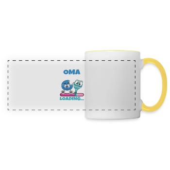 Granny 2024 Granny-to-be 2024 Loading - Panoramic Mug - white/yellow - Front