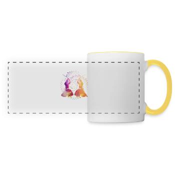 Aikido - Panoramic Mug - white/yellow - Front