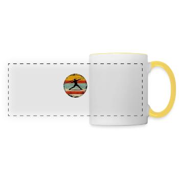 Javelin Throw 6 - Panoramic Mug - white/yellow - Front