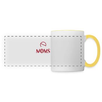 Christian Moms Against Anime Humor Tee - Panoramic Mug - white/yellow - Front