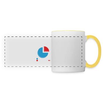 Est-ce un grand jour pour le biathlon ? - Mug panoramique contrasté et blanc - blanc/jaune - Devant