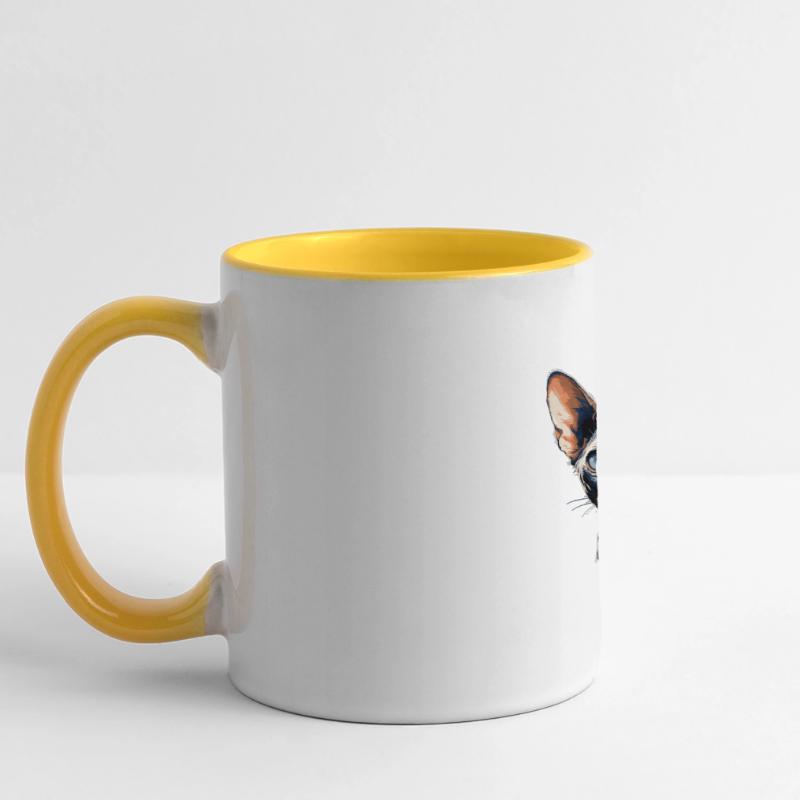 Devon Rex Kitten Devon Rex Cat Panoramic Mug