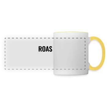 ROAS (en anglais seulement) - Mug panoramique contrasté et blanc - blanc/jaune - Devant