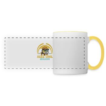 Reel Cool Grandpa - Panoramic Mug - white/yellow - Front