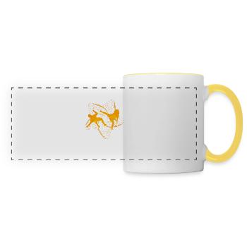 Capoeira - Panoramic Mug - white/yellow - Front
