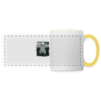 Albatross Albatrosse Albatros - Panoramic Mug - white/yellow - Front