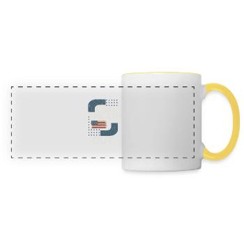 Funny 4th of July - Panoramic Mug - white/yellow - Front