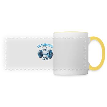 I'm Exorcising 2 - Panoramic Mug - white/yellow - Front
