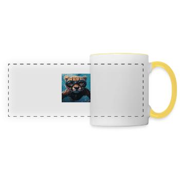 Cheetah - Panoramic Mug - white/yellow - Front