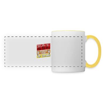 58 Years Old Born 1967 Birthday - Panoramic Mug - white/yellow - Front