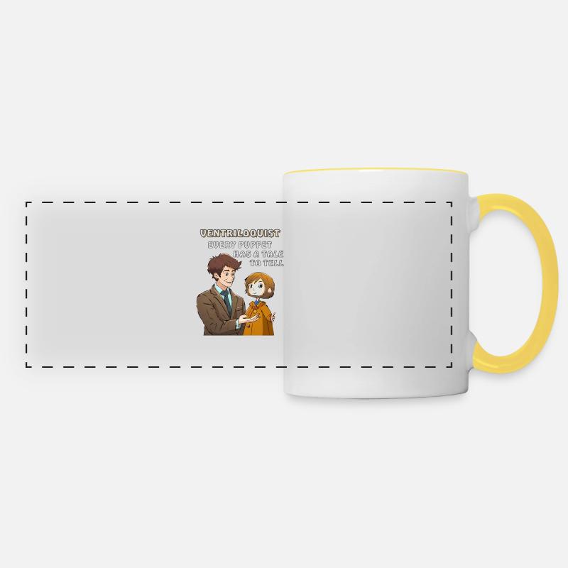 BAUCHREDNER EVERY PUPPET HAS A TALE TO - Panoramatasse - Weiß/Gelb