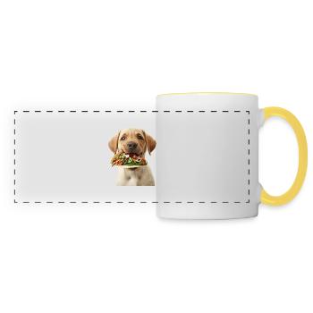 Labrador Retriever - Panoramic Mug - white/yellow - Front