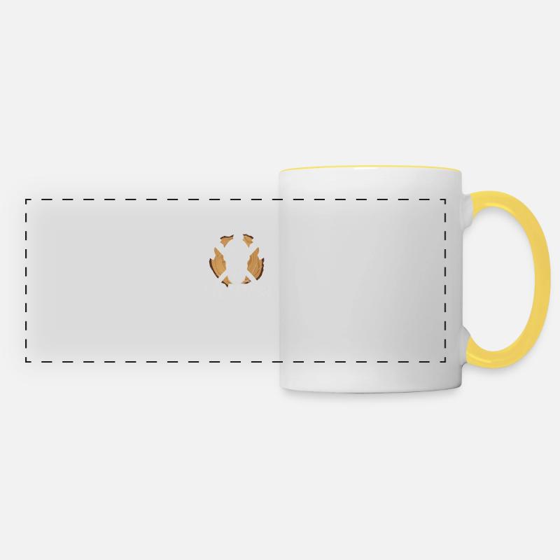 Axe Attack - Panoramic Mug - white/yellow
