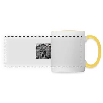 Awesome Like My Daughter Dad Father's Day & Mother's Day - Panoramic Mug - white/yellow - Front
