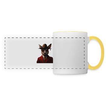 Wallaby - Panoramatasse - Weiß/Gelb - Vorne