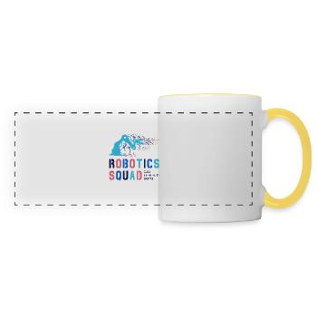 Robotics Squad Mechanic Engineer Student Robot - Panoramic Mug - white/yellow - Front
