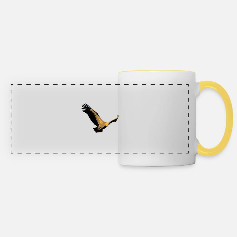 Vulture - Panoramic Mug - white/yellow