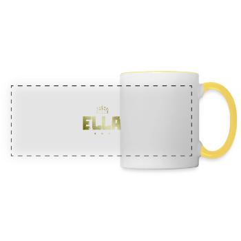 Ella - Panoramatasse - Weiß/Gelb - Vorne
