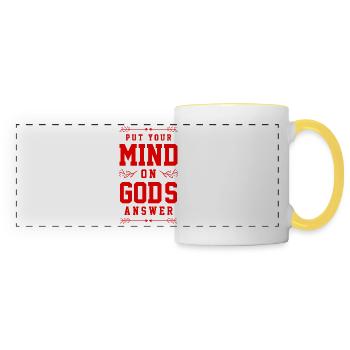 Bible Verses - Panoramic Mug - white/yellow - Front