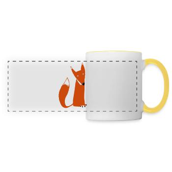 renardroux7mam - Panoramic Mug - white/yellow - Front