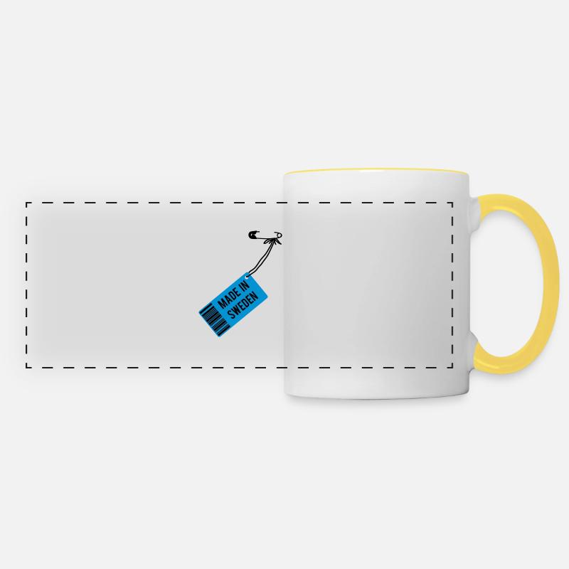 Made in Sweden - Panoramic Mug - white/yellow