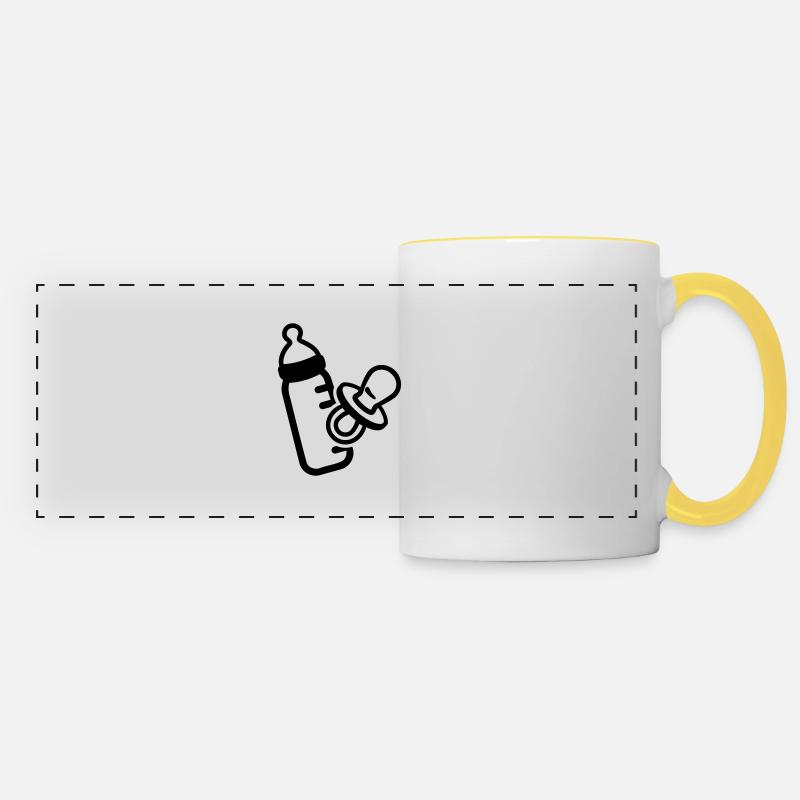 Baby - Panoramic Mug - white/yellow