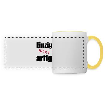 einzig_nicht_artig - Panoramatasse - Weiß/Gelb - Vorne
