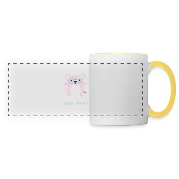 Doudou forever - Panoramic Mug - white/yellow - Front