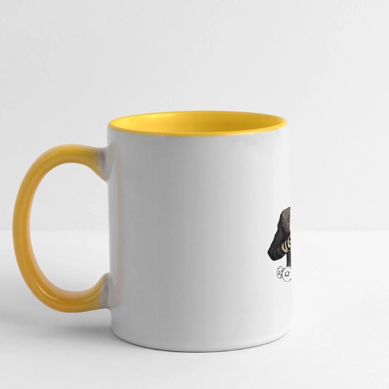 CODÉ Mug panoramique contrasté et blanc