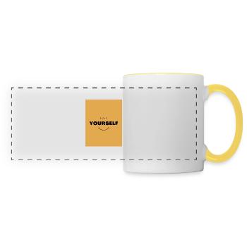 Love Yourself - Panoramic Mug - white/yellow - Front