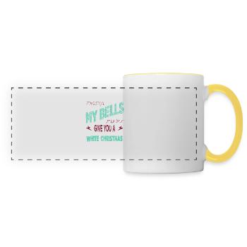 Fairy Tail Bubaprints Chambre Animal Musculation - Mug panoramique contrasté et blanc - blanc/jaune - Devant