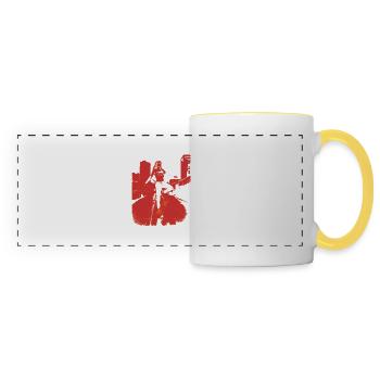skate.point_flying.red_point.city - Panoramic Mug - white/yellow - Front